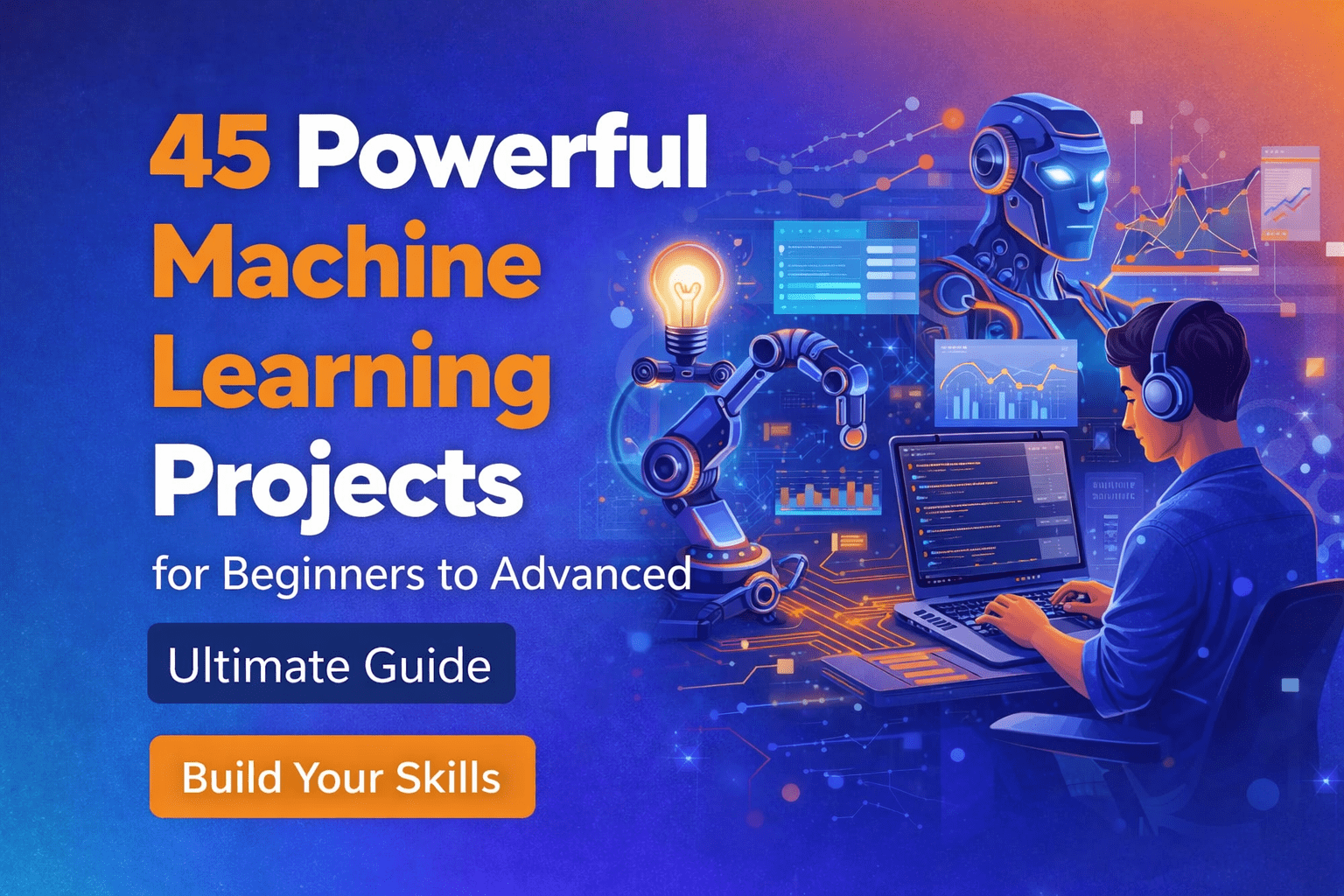 45-machine-learning-projects-beginner-to-advanced