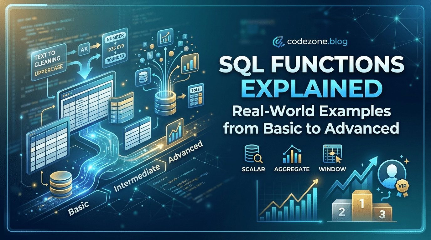 SQL Functions Explained: Real-World Examples from Basic to Advanced